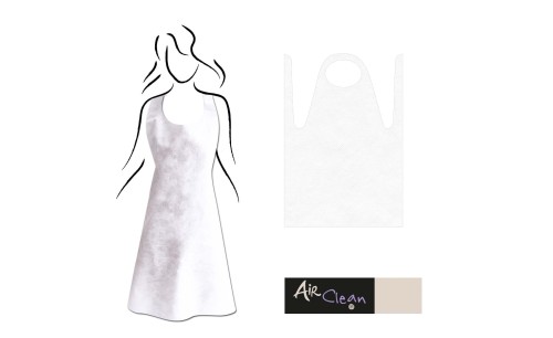 FARTUCH z włókniny biały, 50 szt.