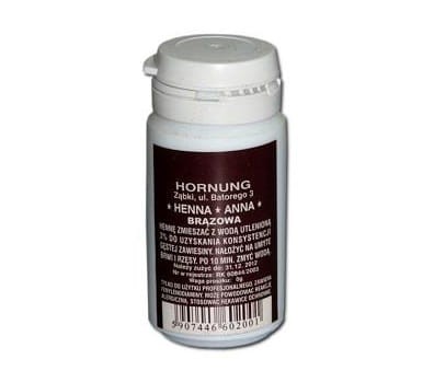 HENNA w proszku Anna, brązowa 20g 