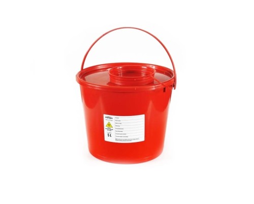 POJEMNIK na odpady medyczne 5l, czerwony 