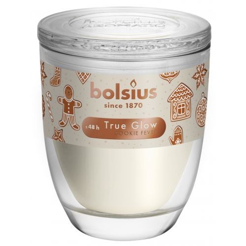 TRUE GLOW świeca zapachowa w szkle 120/100 Cookie fever - nugat