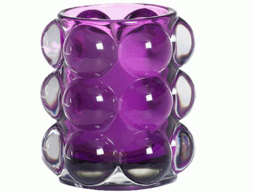 ŚWIECZNIK ReLight bubble, 98/84 mm, 6 szt., fioletowy