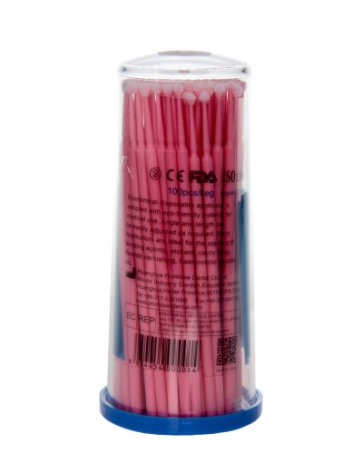 APLIKATORY regular 2,0 mm, różowy, 100szt. 