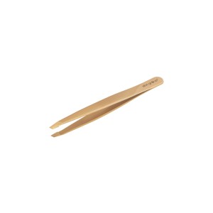 PĘSETA do brwi skośna - złota 9,5cm, Aba Group