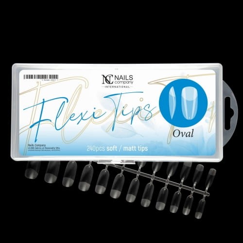 TIPS FLEXI Form - Oval - totally clear NC Nails Company, zestaw
