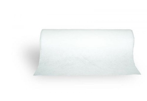 PODKŁAD z miękkiej włókniny w roli z perforacją, biały