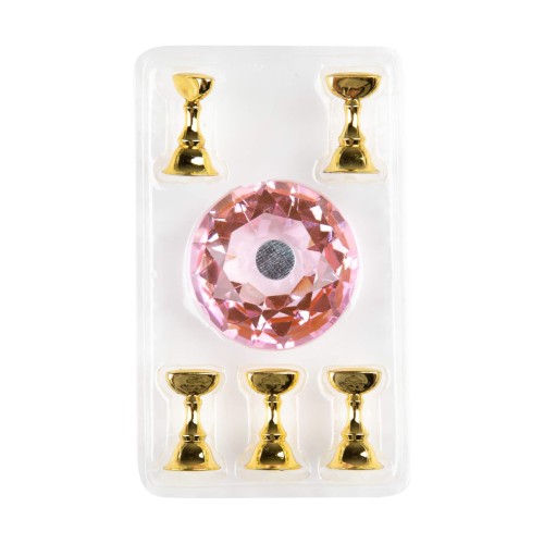 HOLDER do wzorów duży, różowy 4cm