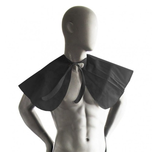 PELERYNKA ochronna z włókniny krótka, do modelowania/makijażu, czarny, 20 szt.