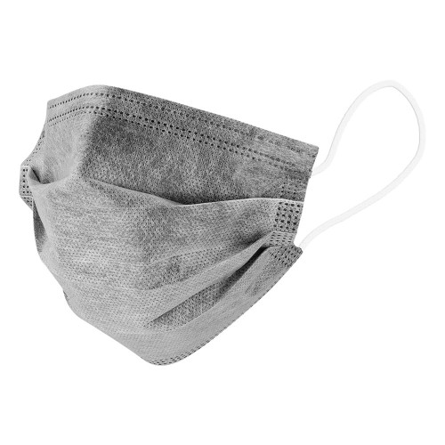 MASECZKA ochronna 3-warstwowa, z gumką, szary, 50 szt.