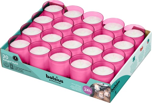 ReLight wkłady tray20 64/52 mm, 24h, różowy, 20 szt.