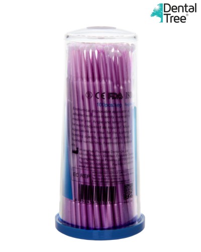 APLIKATORY regular 2,0 mm, fioletowy, 100 szt.