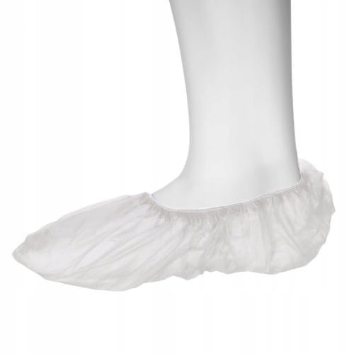 OCHRANIACZE foliowe na obuwie, białe, 100 szt.