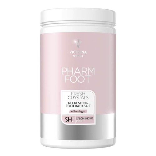 PHARM Foot FRESH CRYSTALS / Sól odświeżająca do kąpieli stóp z kolagenem, 1250g, SH.1 Linia All In