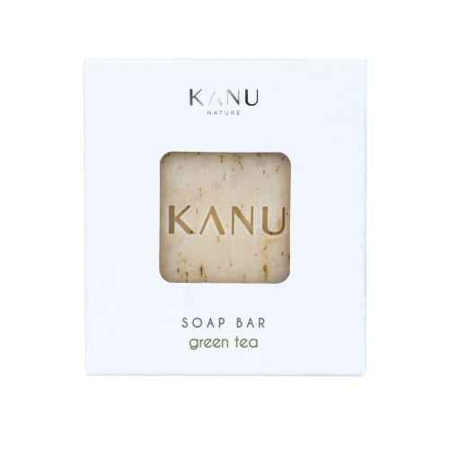 KANU MYDŁO w kostce GREEN TEA kojące, SOAP BAR 75g