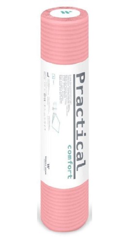 PODKŁAD medyczny bibułowo-foliowy 60cm x 40m, w roli, różowy Practical comfort  