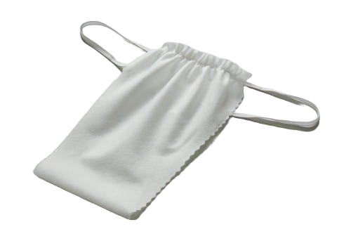 STRINGI damskie z włókniny LUX, biały, 10 szt.