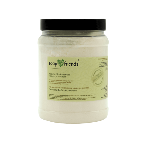 SPA Kozie MLEKO do kąpieli Czerwona BORÓWKA 1,4 kg  