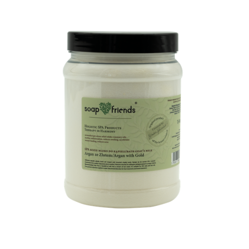 SPA Kozie MLEKO do kąpieli ARGAN ze złotem 1,4 kg 
