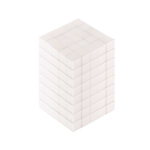 ZESTAW polerek mini kostka biała 180/180, 40 szt.