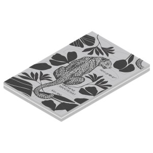 ZESTAW Pop-off buffer Flowers Blok jednorazowych polerek do odrywania półksiężyc "Lampart" 100/180, 48 szt. 