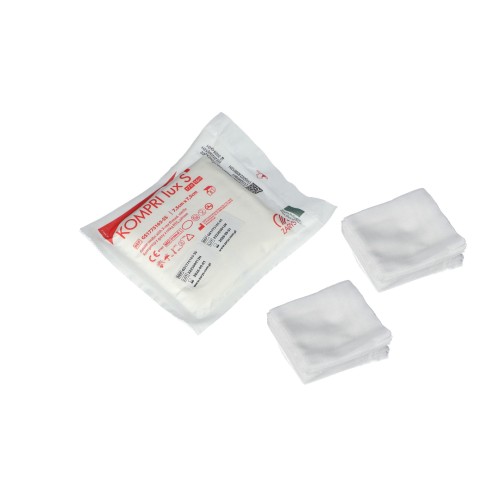 KOMPRESY gazowe sterylne 17N/16W 7,5x7,5cm KOMPRI lux S (A5x20)
