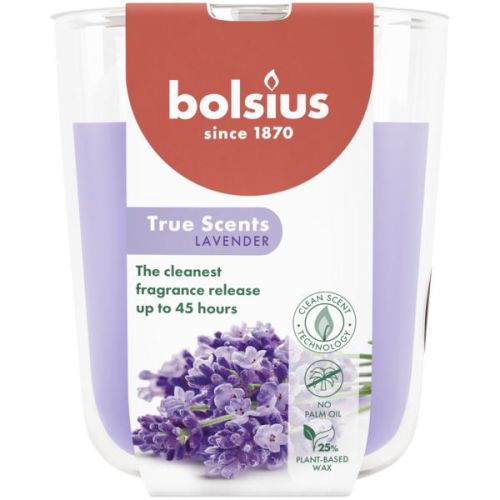 TRUE SCENTS świeca zapachowa w szkle 97/85 LAWENDA, 4 szt.