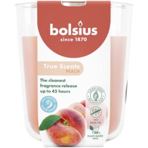 TRUE SCENTS świeca zapachowa w szkle 97/85 BRZOSKWINIA, 4 szt.