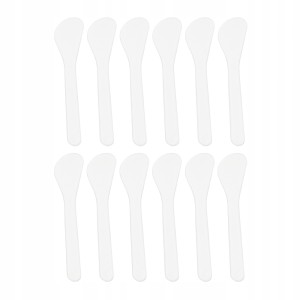 SZPATUŁKI kosmetyczne małe 12,2 cm L132, białe, 12 szt.