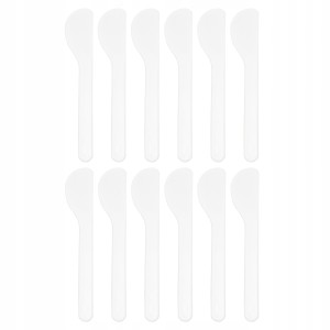 SZPATUŁKI kosmetyczne duże 16,2 cm L163, białe, 12 szt.