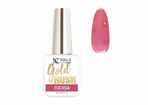 LAKIER hybrydowy - FUCHSIA / Gold Rush, 6 ml   
