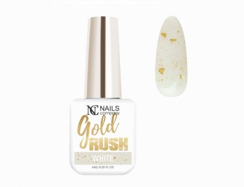 LAKIER hybrydowy - WHITE / Gold Rush, 6 ml       