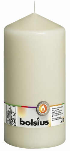 ŚWIECA Pieńkowa 200/98 kremowa,  8 szt.            