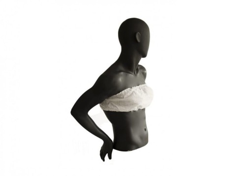 BIUSTONOSZ zabiegowy z włókniny, biały, pojedynczo pakowane, 10 szt.  