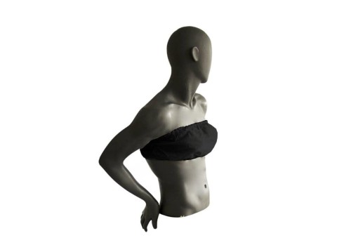 BIUSTONOSZ zabiegowy z włókniny, czarny, pojedynczo pakowane, 10 szt. 