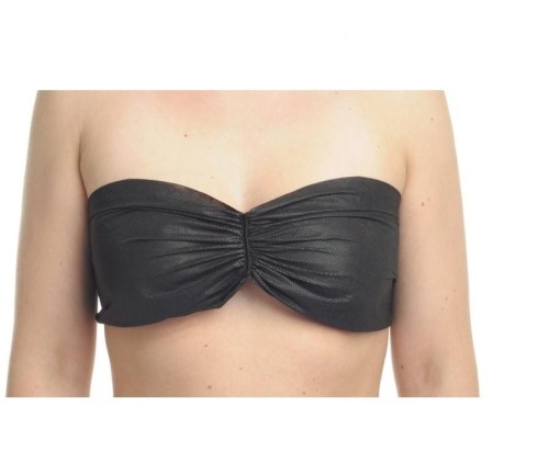 BIUSTONOSZ damski z włókniny 10 szt., czarny